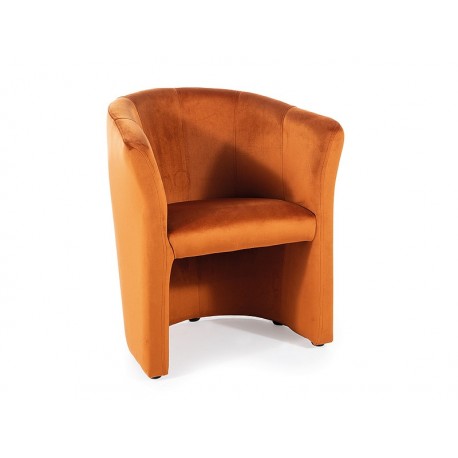 80-3157 FOTEL TM-1 VELVET CYNAMON BLUVEL 4215 / WENGE