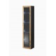 60-20186 glazed cabinet VIGO WITR. SZKŁO 180 black/ wotan oak DIOMMI CAMA-VIGO-WITRYNA-SZKŁO-CZARNY/DAB WOTAN
