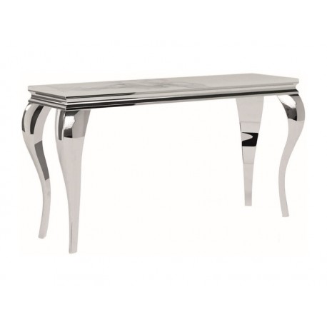 80-3421 KONSOLKA PRINCE C CERAMIC BIAŁY CALACATTA/CHROM 120X40