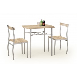 60-21416 LANCE table + 2 chairs color: sonoma oak DIOMMI V-CH-LANCE-ZESTAW-SONOMA