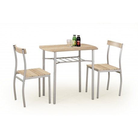 60-21416 LANCE table + 2 chairs color: sonoma oak DIOMMI V-CH-LANCE-ZESTAW-SONOMA