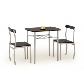 60-21417 LANCE table + 2 chairs color: wenge DIOMMI V-CH-LANCE-ZESTAW-WENGE