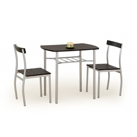 60-21417 LANCE table + 2 chairs color: wenge DIOMMI V-CH-LANCE-ZESTAW-WENGE