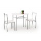 60-21415 LANCE table + 2 chairs color: white DIOMMI V-CH-LANCE-ZESTAW-BIAŁY