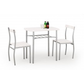 60-21415 LANCE table + 2 chairs color: white DIOMMI V-CH-LANCE-ZESTAW-BIAŁY