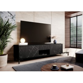 60-19769 MARMO TV STAND RTV 2D1S1K black DIOMMI CAMA-MARMO-RTV2D1S1K-CZARNY