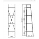 60-21585 NARVIK REG1 shelving DIOMMI V-CH-NARVIK-REG1-CZARNY/SONOMA