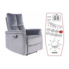 80-2106 NEPTUNE VELVET GRAY BLUVEL 14 FOLDING ARMCHAIR DIOMMI NEPTUNVSZ