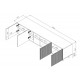 60-19857 PAFOS TV stand 200/4D black/black DIOMMI CAMA-PAFOS-RTV-200-CZ/CZ