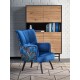 60-22637 PAGONI chair color: dark blue / black DIOMMI V-PL-PAGONI-FOT-GRANATOWY