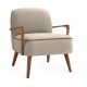 60-21666 PASTORE leisure armchair  light beige / light walnut DIOMMI V-CH-PASTORE-FOT
