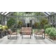 60-21813 SHARK, garden set ( sofa + chair 2x + c. table ), color: black / cappuccino DIOMMI V-CH-SHARK-ZESTAW