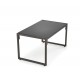 60-21813 SHARK, garden set ( sofa + chair 2x + c. table ), color: black / cappuccino DIOMMI V-CH-SHARK-ZESTAW