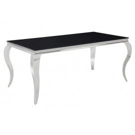 80-2233 TABLE PRINCE BLACK/CHROME 180X90 DIOMMI PRINCECCH180