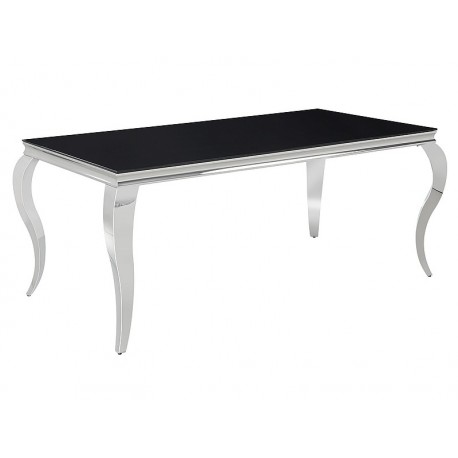 80-2233 TABLE PRINCE BLACK/CHROME 180X90 DIOMMI PRINCECCH180