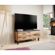 60-19746 TV stand LOTTA 120 1D2S wotan oak/ black DIOMMI CAMA-LOTTA-RTV-120-1D2S-DWO/CZ