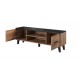60-19750 TV stand LOTTA 160 2D2K wonat oak/black DIOMMI CAMA-LOTTA-RTV-160-2D2K-DWO/CZ