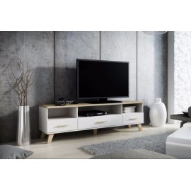 60-19751 TV stand LOTTA 180 3s3K dimond white/lsonoma oak DIOMMI CAMA-LOTTA-RTV-180-3S3K-BI/DSO