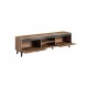 60-24792 TV stand NORD II votan oak/antracyt/black