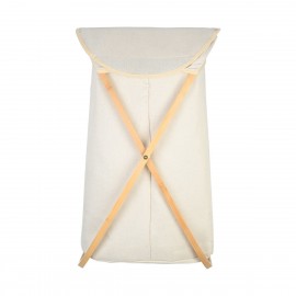 02-18627 ESTIA ΚΑΛΑΘΙ ΑΠΛΥΤΩΝ BAMBOO ESSENTIALS 40x40x70cm ΜΕ ΘΗΚΗ ΠΟΛΥΕΣΤΕΡΑ ΠΤΥΣΣΟΜΕΝΟ ΜΠΕΖ