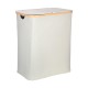 02-26974 ESTIA ΚΑΛΑΘΙ ΑΠΛΥΤΩΝ BAMBOO ESSENTIALS 144lt ΜΕ ΚΑΠΑΚΙ ΚΑΙ 2 MESH BAGS 56x37x68cm ΓΚΡΙ