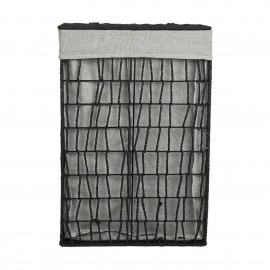 02-28077 ESTIA ΚΑΛΑΘΙ ΑΠΛΥΤΩΝ NEST 37x22x55cm 2 ΘΕΣΕΩΝ ΜΑΥΡΟ