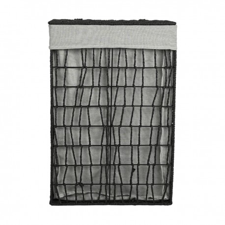 02-28077 ESTIA ΚΑΛΑΘΙ ΑΠΛΥΤΩΝ NEST 37x22x55cm 2 ΘΕΣΕΩΝ ΜΑΥΡΟ