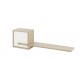 0162.GM42 Curtys ράφι τοίχου με ντουλάπι 130x25x40εκ. Sonoma Oak / Λευκή γυαλιστερή λάκα  Sonoma Oak / Λευκή γυαλιστερή λάκα 130
