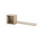 0162.GM42 Curtys ράφι τοίχου με ντουλάπι 130x25x40εκ. Sonoma Oak / Λευκή γυαλιστερή λάκα  Sonoma Oak / Λευκή γυαλιστερή λάκα 130