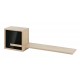 0162.GM41 Curtys ράφι τοίχου με ντουλάπι 130x25x40εκ. Sonoma Oak / Μαύρη γυαλιστερή λάκα  Sonoma Oak / Μαύρη γυαλιστερή λάκα 130