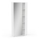 0171.CB40 Ebony παπουτσοθήκη 83x24x178εκ. Matt White Λευκό Ματ 83x24εκ. Ύψος : 178εκ.