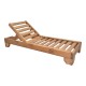 363-000012 Ξαπλώστρα Zalka pakoworld L1 σε καρυδί απόχρωση 66x197x28εκ