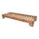 363-000012 Ξαπλώστρα Zalka pakoworld L1 σε καρυδί απόχρωση 66x197x28εκ