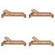 363-000012 Ξαπλώστρα Zalka pakoworld L1 σε καρυδί απόχρωση 66x197x28εκ
