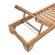 363-000012 Ξαπλώστρα Zalka pakoworld L1 σε καρυδί απόχρωση 66x197x28εκ