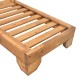 363-000012 Ξαπλώστρα Zalka pakoworld L1 σε καρυδί απόχρωση 66x197x28εκ