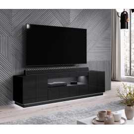 60-19897 TV stand REJA black gloss/black gloss DIOMMI CAMA-REJA-RTV-CZ/CZ