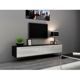60-20123 TV Stand VIGO RTV 180 black/white DIOMMI CAMA-VIGO-RTV-180-CZARNY/BIAŁY POŁYSK