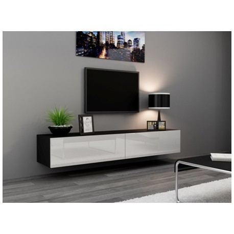 60-20123 TV Stand VIGO RTV 180 black/white DIOMMI CAMA-VIGO-RTV-180-CZARNY/BIAŁY POŁYSK