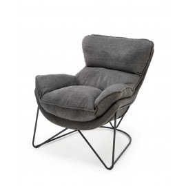 60-21977 VOLKER leisure armchair dark grey/ black DIOMMI V-CH-VOLKER-FOT