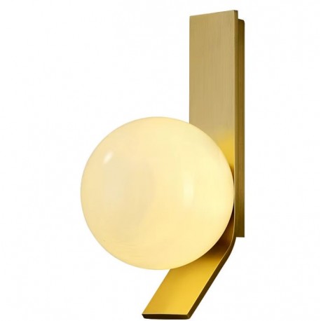 77-50647 SE21-GM-15 KELIA WALL LAMP BRASS AND OPAL E14 12x15x22cm IP20 220V 2 YEARS WARRANTY