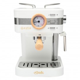 06-18993 ESTIA ΜΗΧΑΝΗ ESPRESSO OAK 950w 15 bar 1.2lt ΛΕΥΚΗ