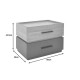 072-000104 Κομοδίνο Sonlen pakoworld mdf σε sonoma-ανθρακί απόχρωση 60x40x44.5εκ