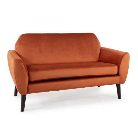 80-2934 SOFA MENA VELVET CYNAMON BLUVEL 4215 / WENGE