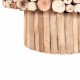 ΤΡΑΠΕΖΙ ΣΑΛΟΝΙΟΥ ΣΤΡΟΓΓΥΛΟ SPARROW HM9963 DRIFTWOOD--ΓΥΑΛΙ Φ65x51,5Υεκ.