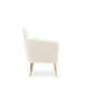 60-21510 MELISA  leisure armchair cream / gold DIOMMI V-CH-MELISA-FOT-KREMOWY