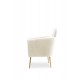 60-21510 MELISA  leisure armchair cream / gold DIOMMI V-CH-MELISA-FOT-KREMOWY