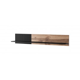 60-22653 RANDOM P-1 hanging shelf, color: wotan oak/black DIOMMI V-PL-RANDOM-P-1