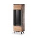 60-22660 RANDOM W-1 display cabinet, color: wotan oak/black DIOMMI V-PL-RANDOM-W-1