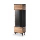 60-22660 RANDOM W-1 display cabinet, color: wotan oak/black DIOMMI V-PL-RANDOM-W-1